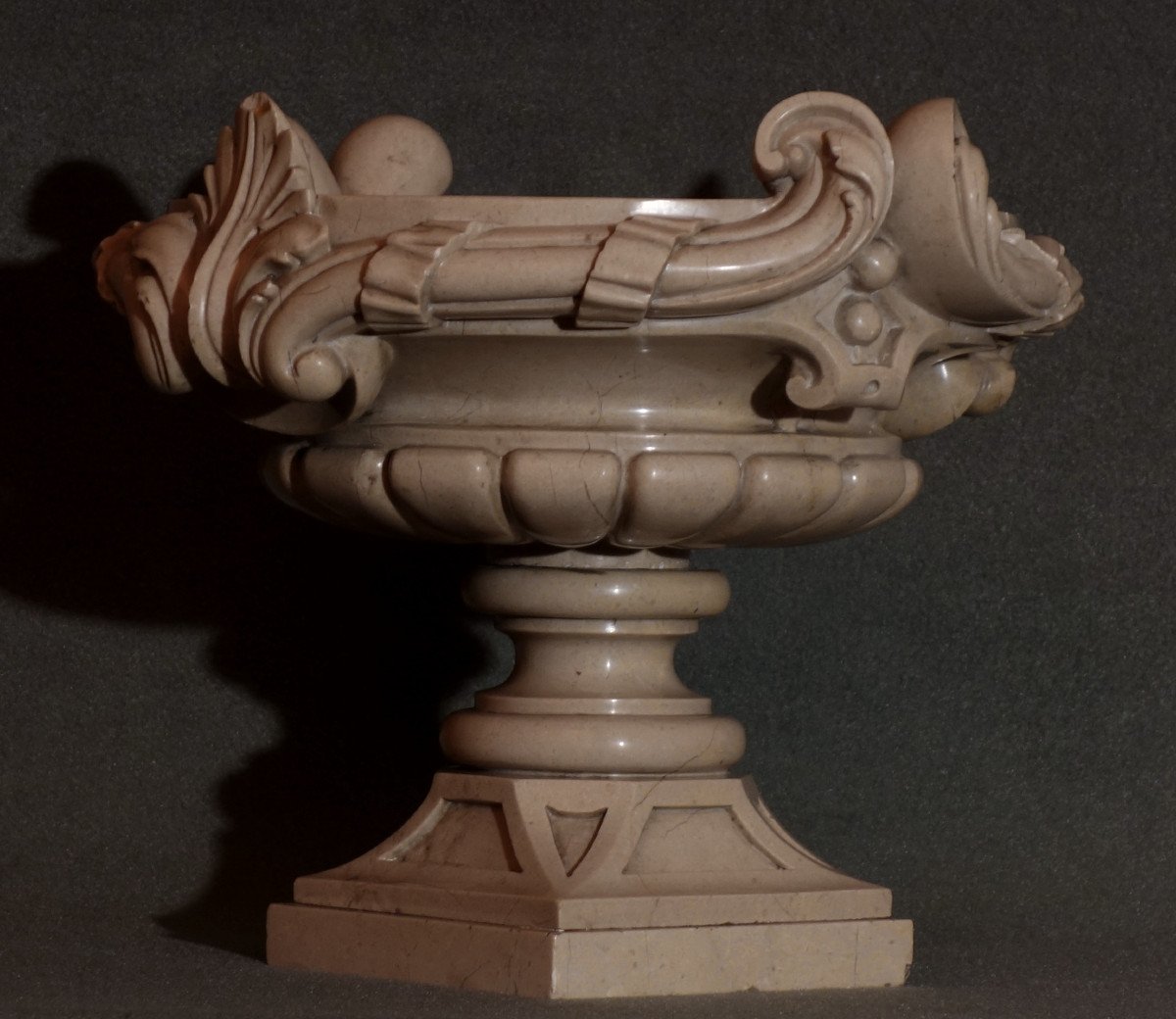 Pair Of Botticino Marble Basins From The Grand Tour XIXth-photo-4