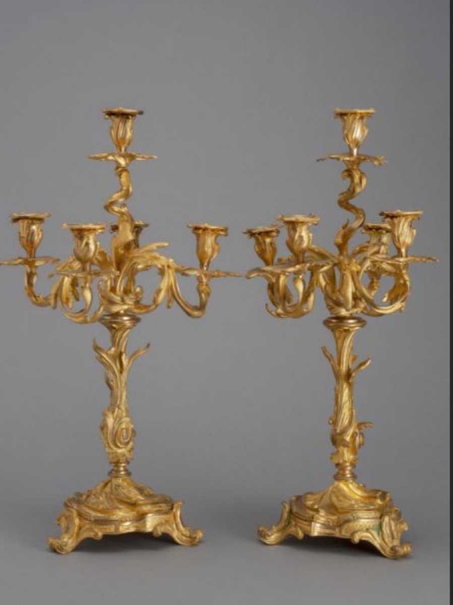 Pair Of Louis XV Candelabra-photo-3