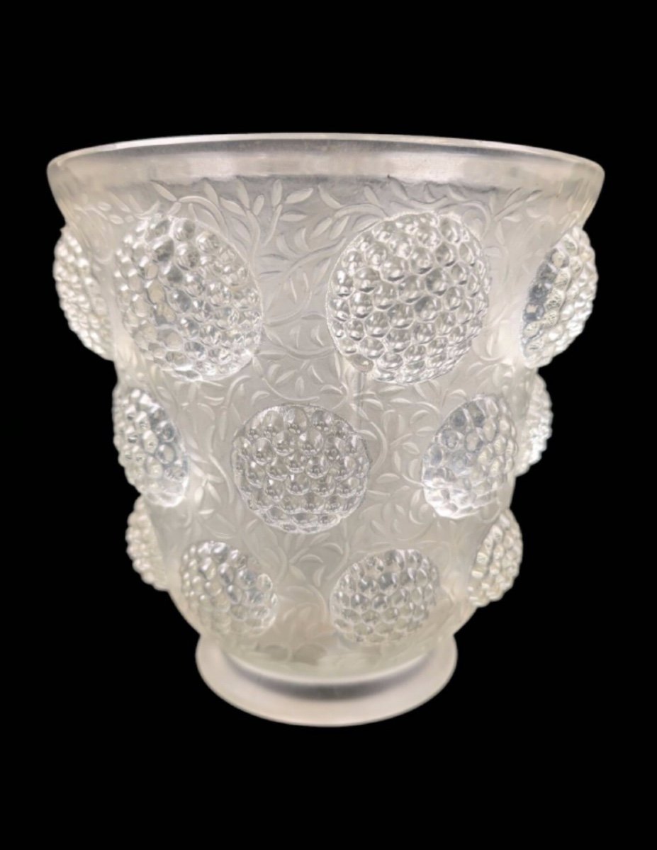 Lalique - Vase Aux Mûres XX ème-photo-2