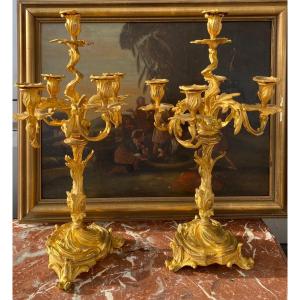 Pair Of Louis XV Candelabra