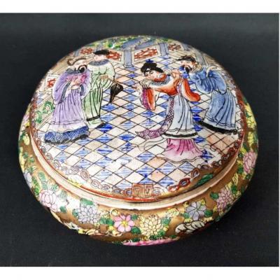 Chine - Bonbonnière En Porcelaine XIX ème 