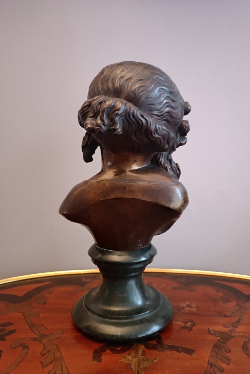 Bust Of Young Girl In Bronze-photo-8
