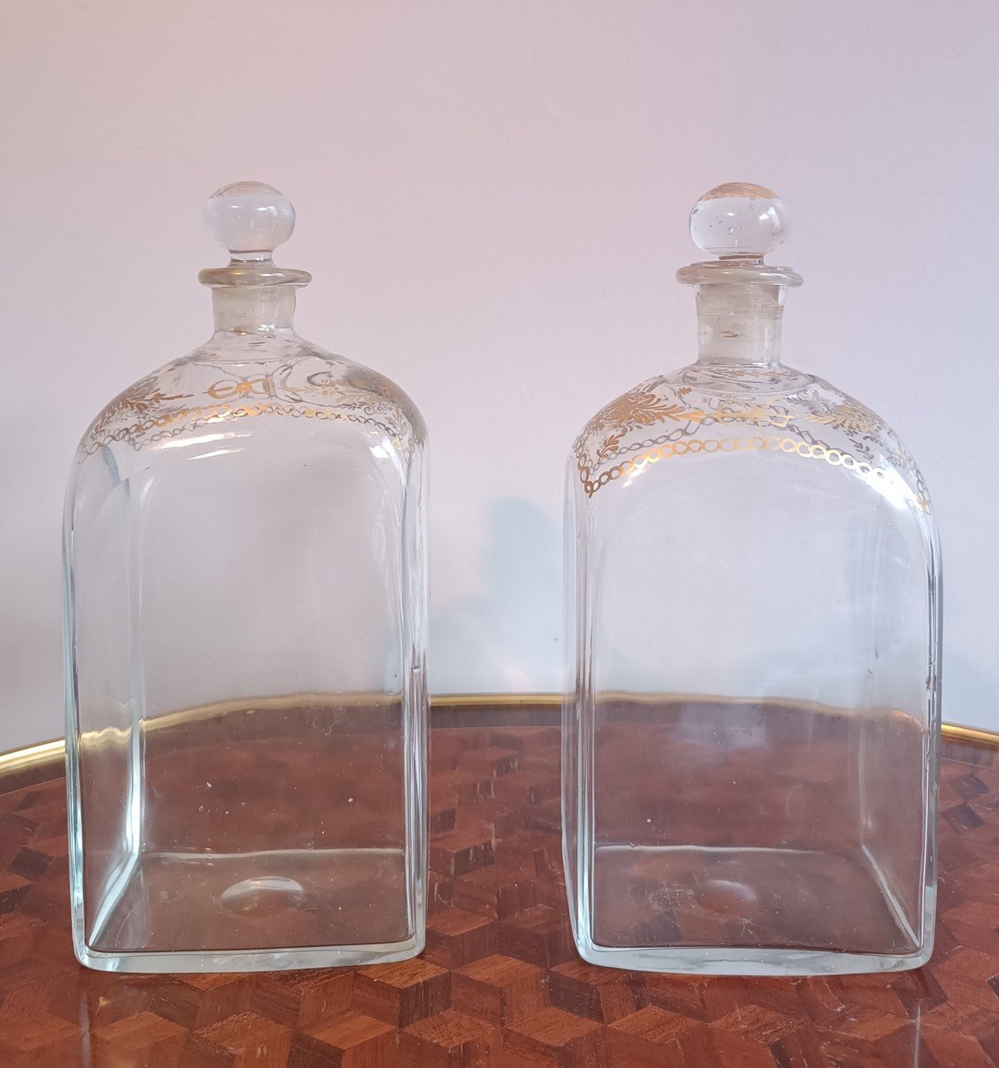 Pair Of 18th Century Bottles-photo-2