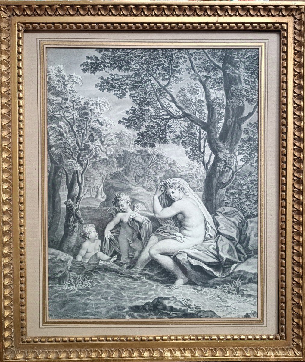  French School Of The 19th Century Drawing Vénus And Loves-photo-6