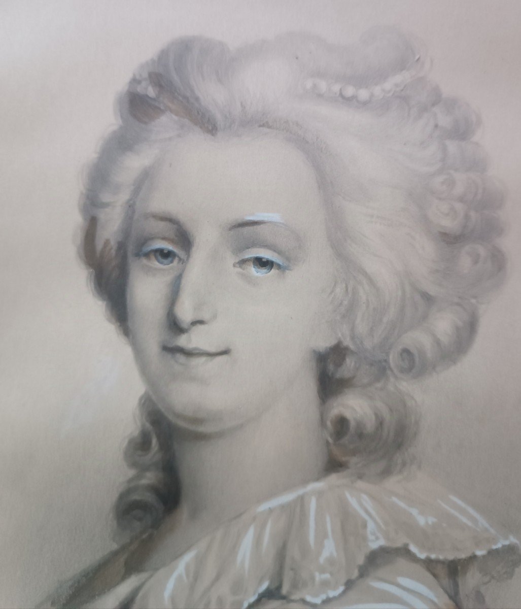 Portrait De Marie-Antoinette Dessin-photo-1