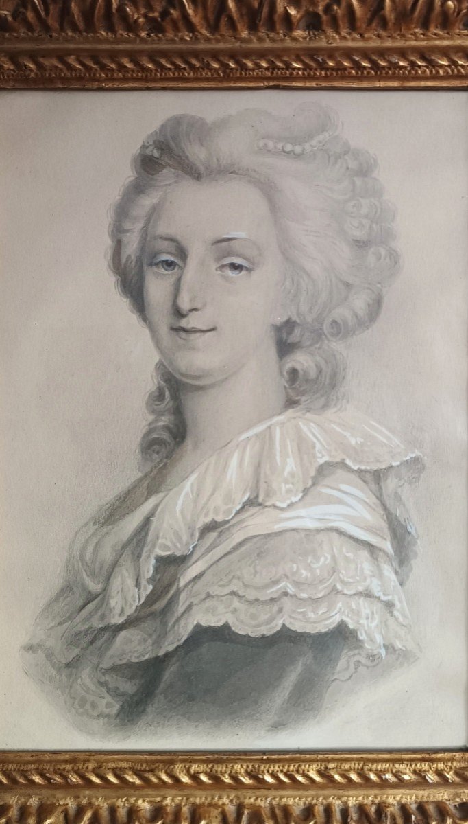 Portrait De Marie-Antoinette Dessin-photo-5