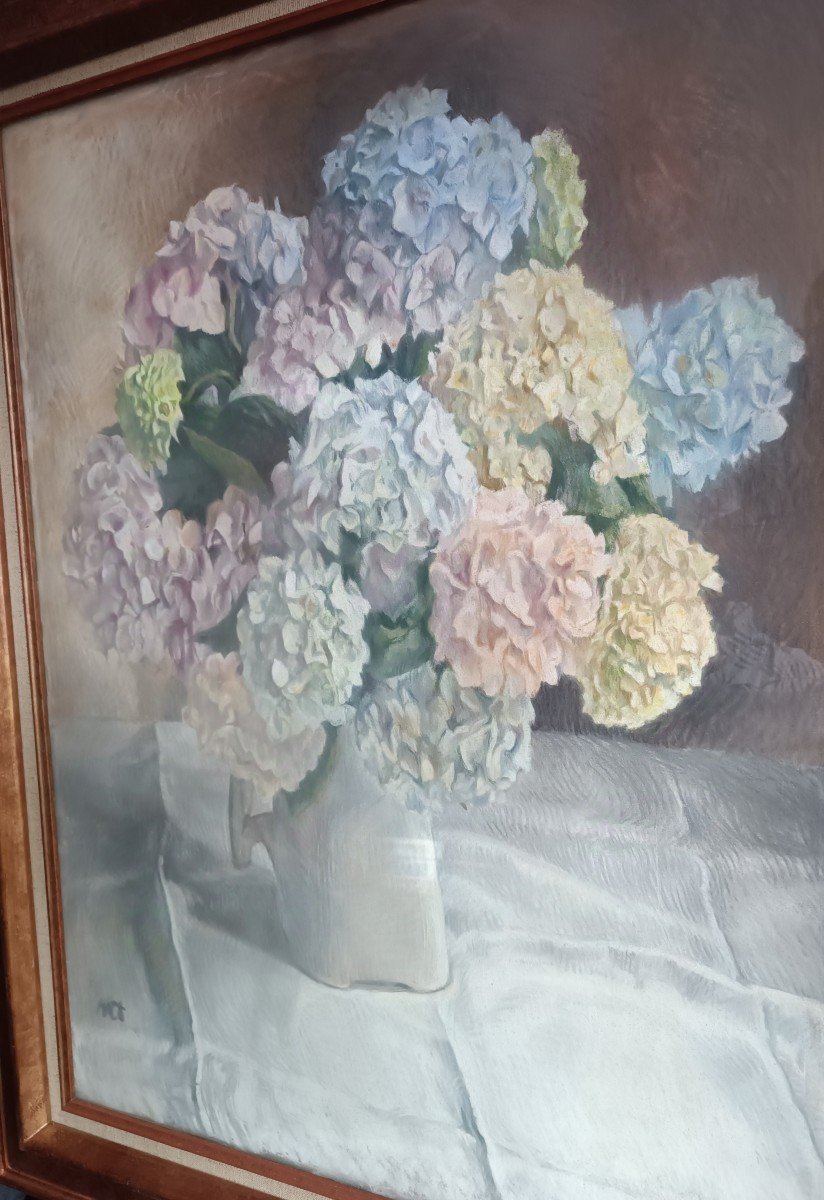  Tableau Bouquet d'Hortensias -photo-1