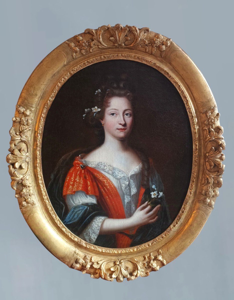 Portrait Of A Lady With Orange Blossoms