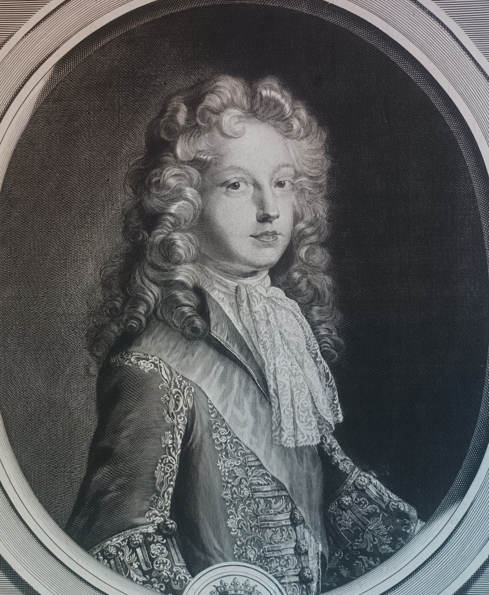 Gravure portrait de Philippe Duc d'Anjou-photo-2