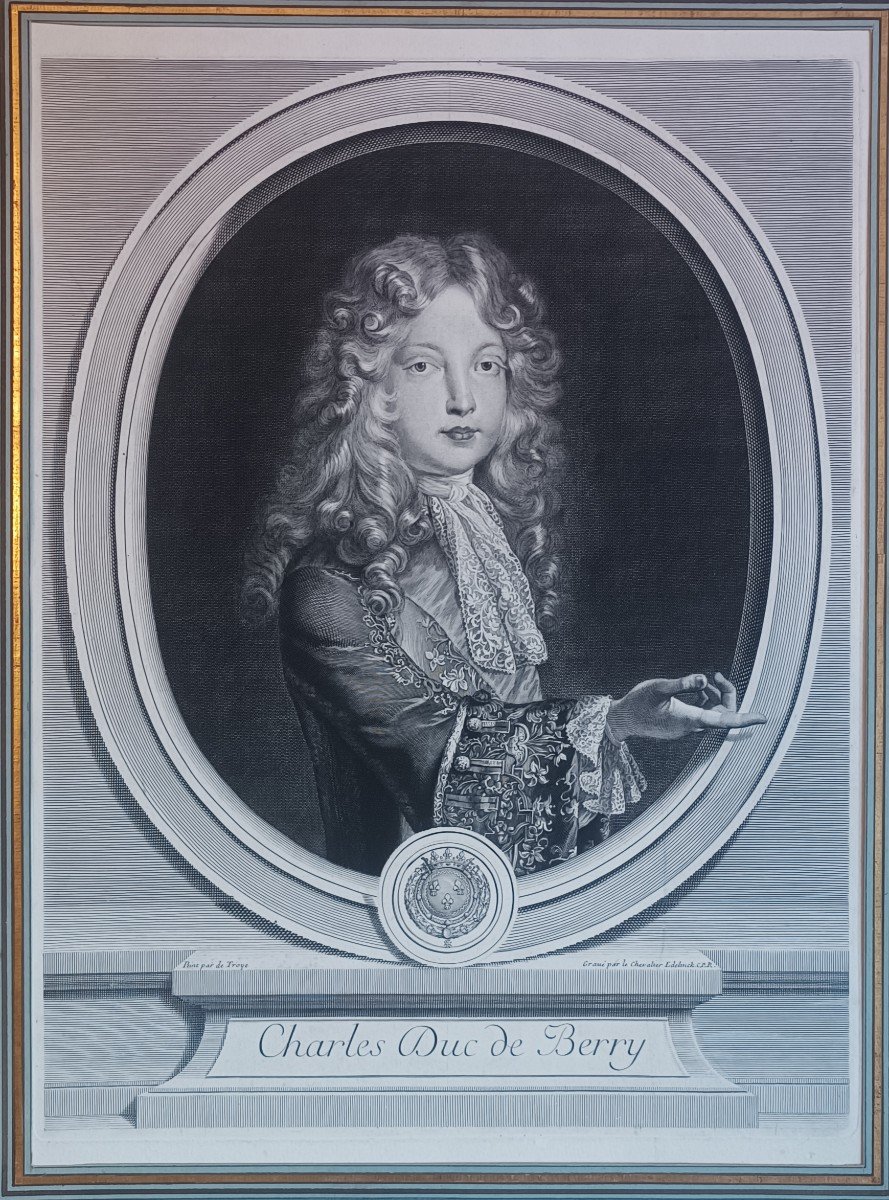 Gravure portrait de Charles Duc de Berry-photo-2