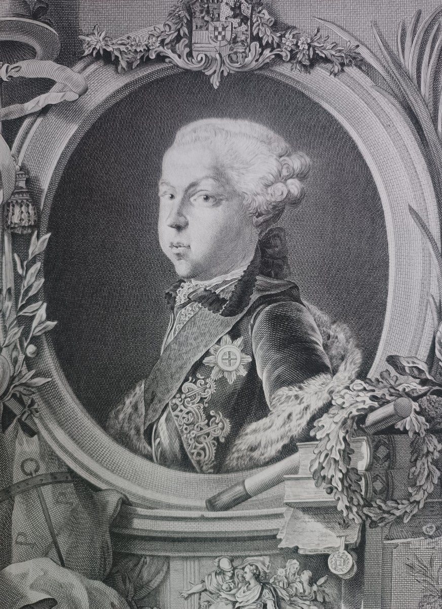 Gravure Portrait De Guillaume V, Prince d'Orange.-photo-2