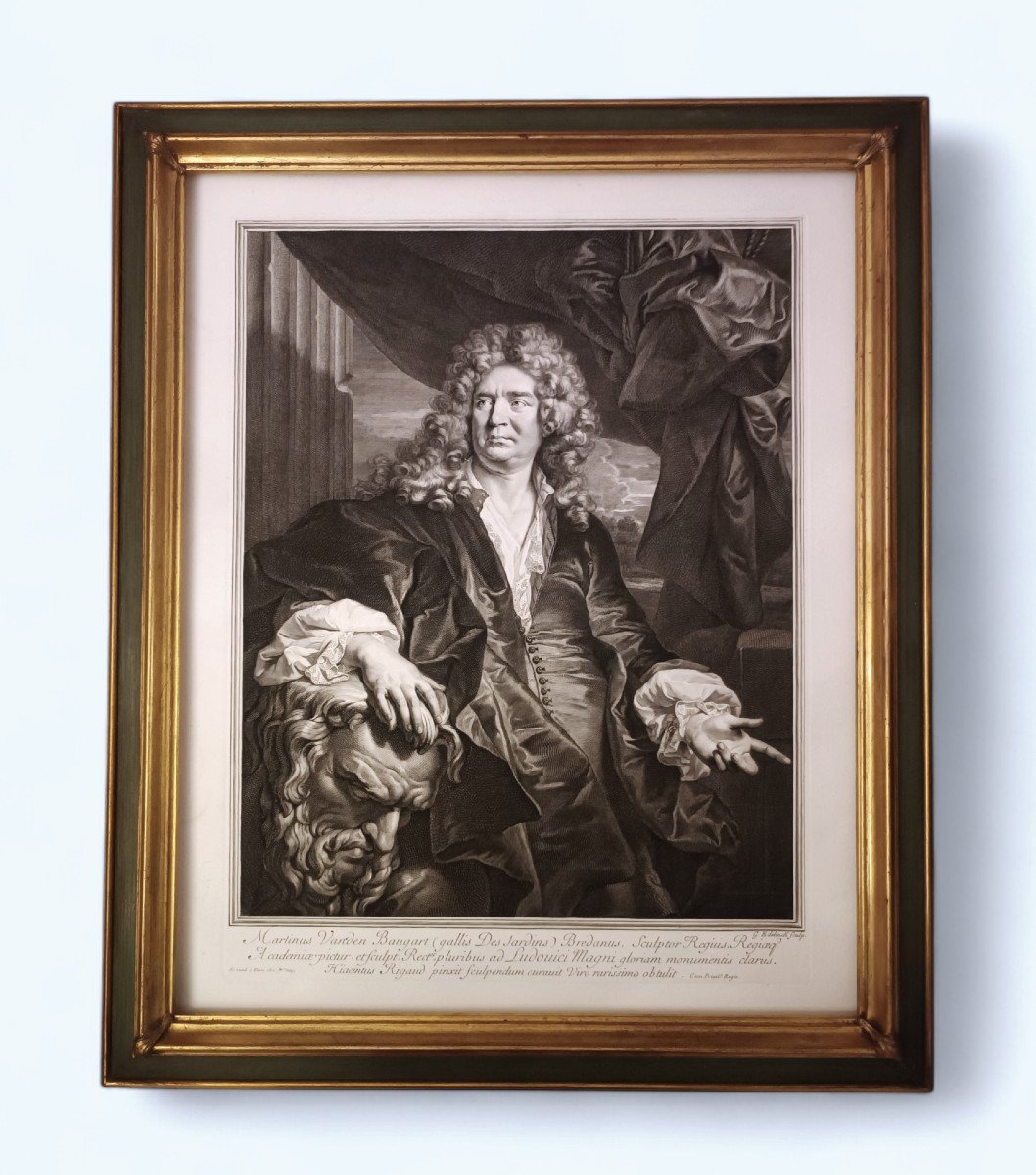 Gravure Portrait De Martin Vanden Bogaert, Dit Desjardins