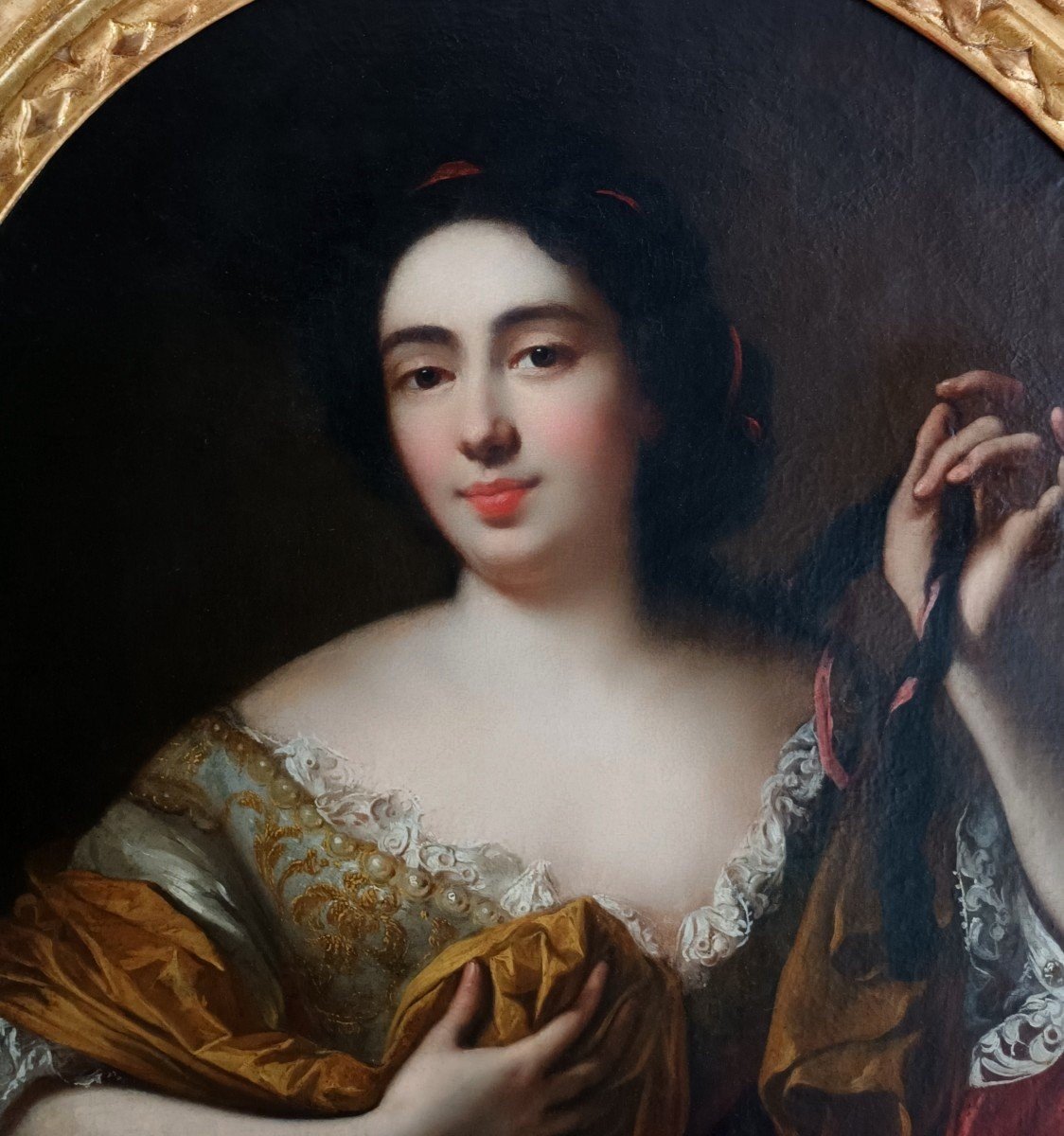 French School From The 18th Century Portrait Of Louise Bénédicte De Bourbon-photo-2