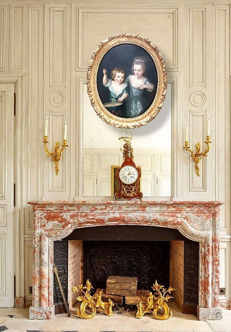  Presumed Portrait Of Princess Marie Thérèse Charlotte Of France And Louis Joseph Xavier.-photo-2