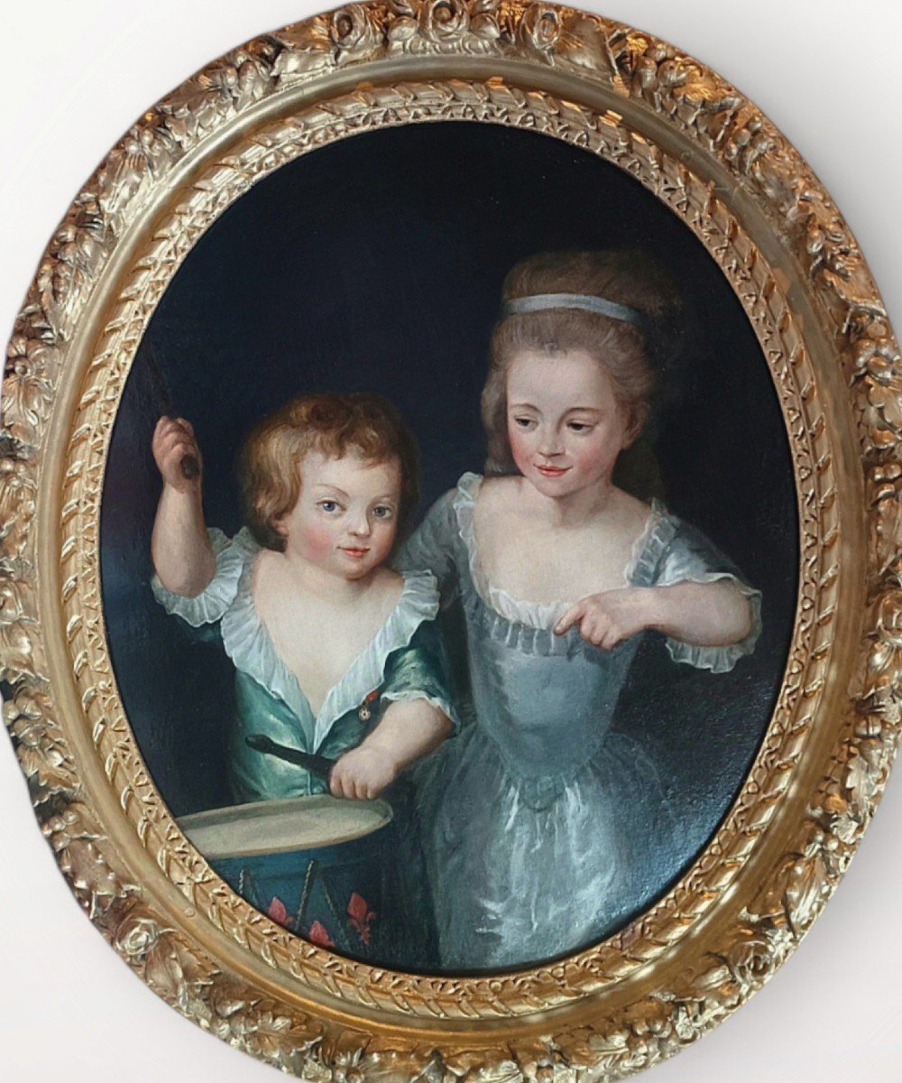  Presumed Portrait Of Princess Marie Thérèse Charlotte Of France And Louis Joseph Xavier.-photo-3