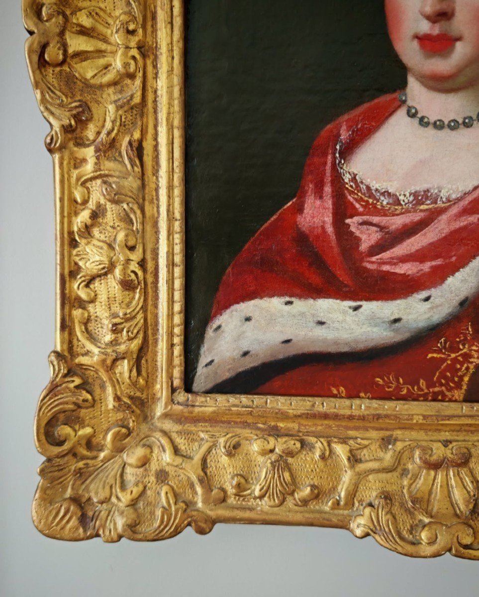 Portrait Of Marie-anne Victoire Of Bavaria French School Of The 18th Century-photo-4