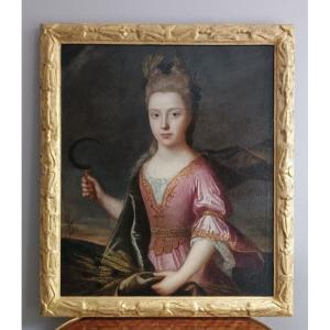 Ecole Française Portrait De Mademoiselle De Blois