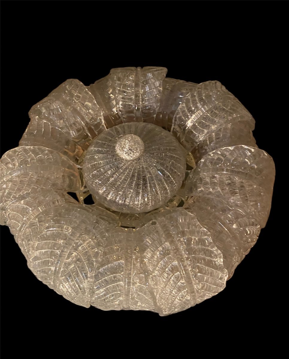 White Murano Glass Ceiling Chandelier-photo-2