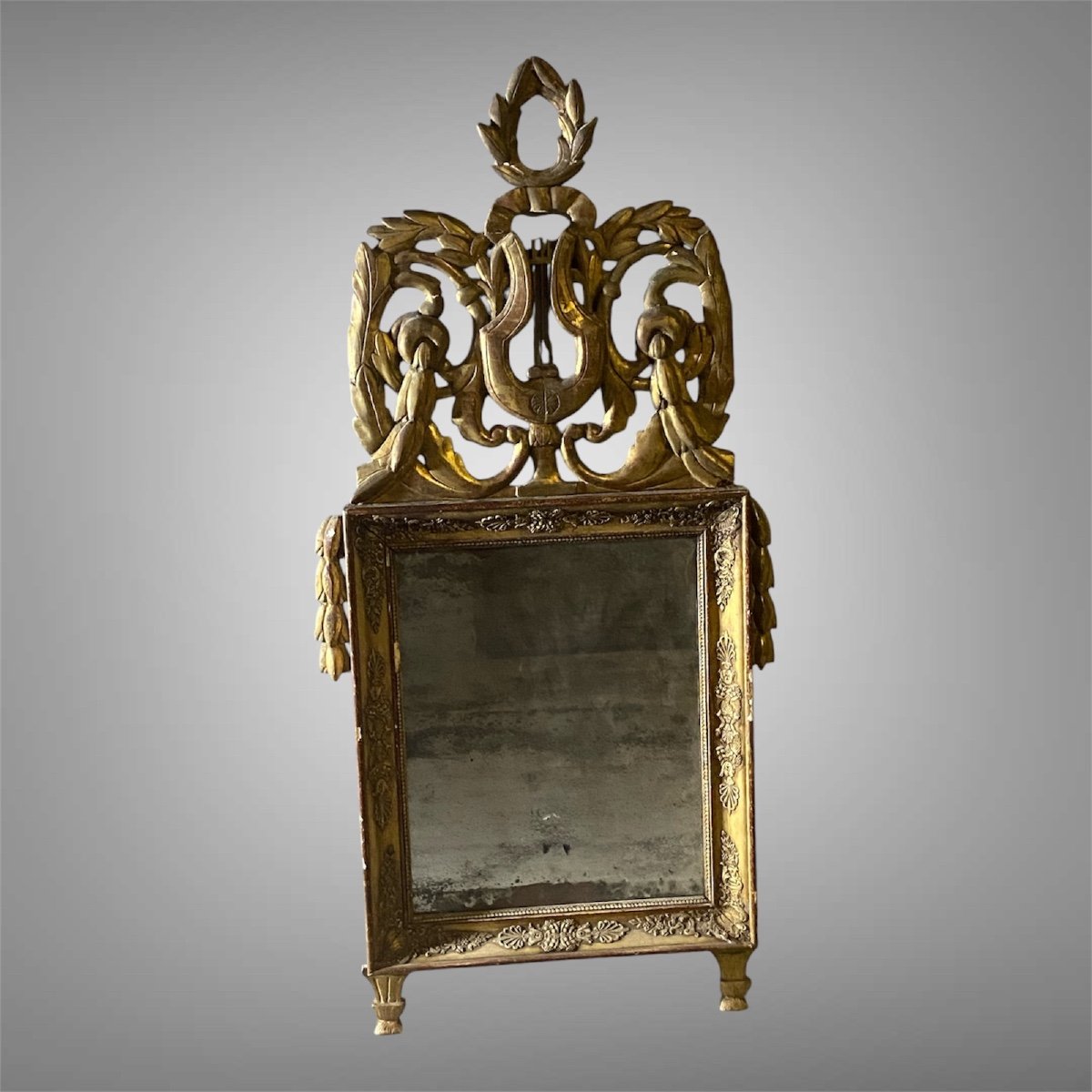 Gilded Wood Mirror, Late 18th Century