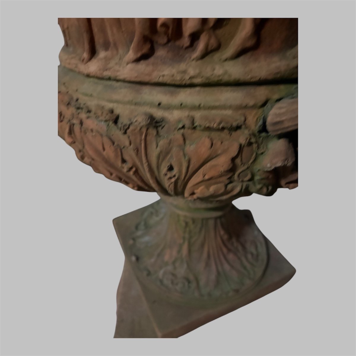 Vase Balustre En Terre Cuite-photo-3