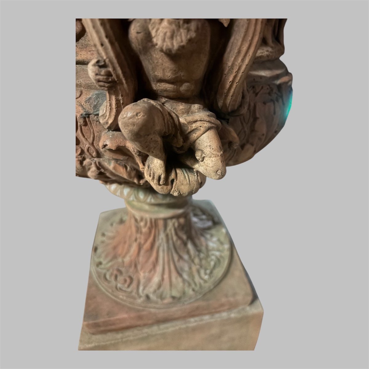 Vase Balustre En Terre Cuite-photo-1