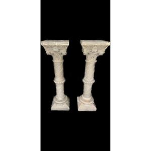 Paire De Colonne, Corinthienne 