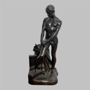 StatutBronze Raoul  François Larche (1860-1912) La Douleur Doreste* 