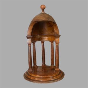 Italian Architectural Temple In Walnut, Italian, Circa 1850