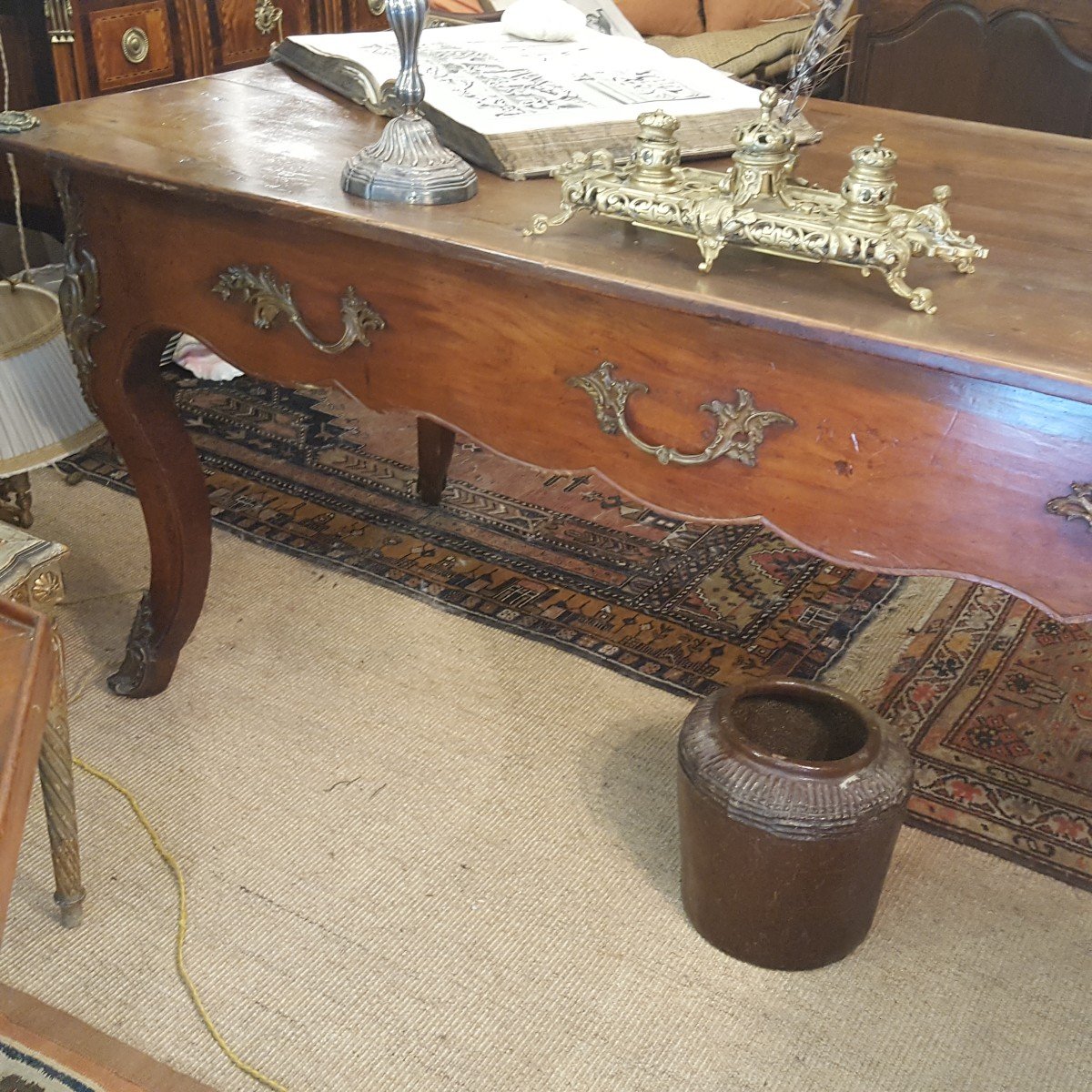 Louis XV: Flat Desk In Fruit Tree-photo-2