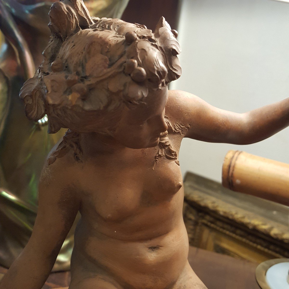 The Bacchante Terracotta XIXth-photo-2