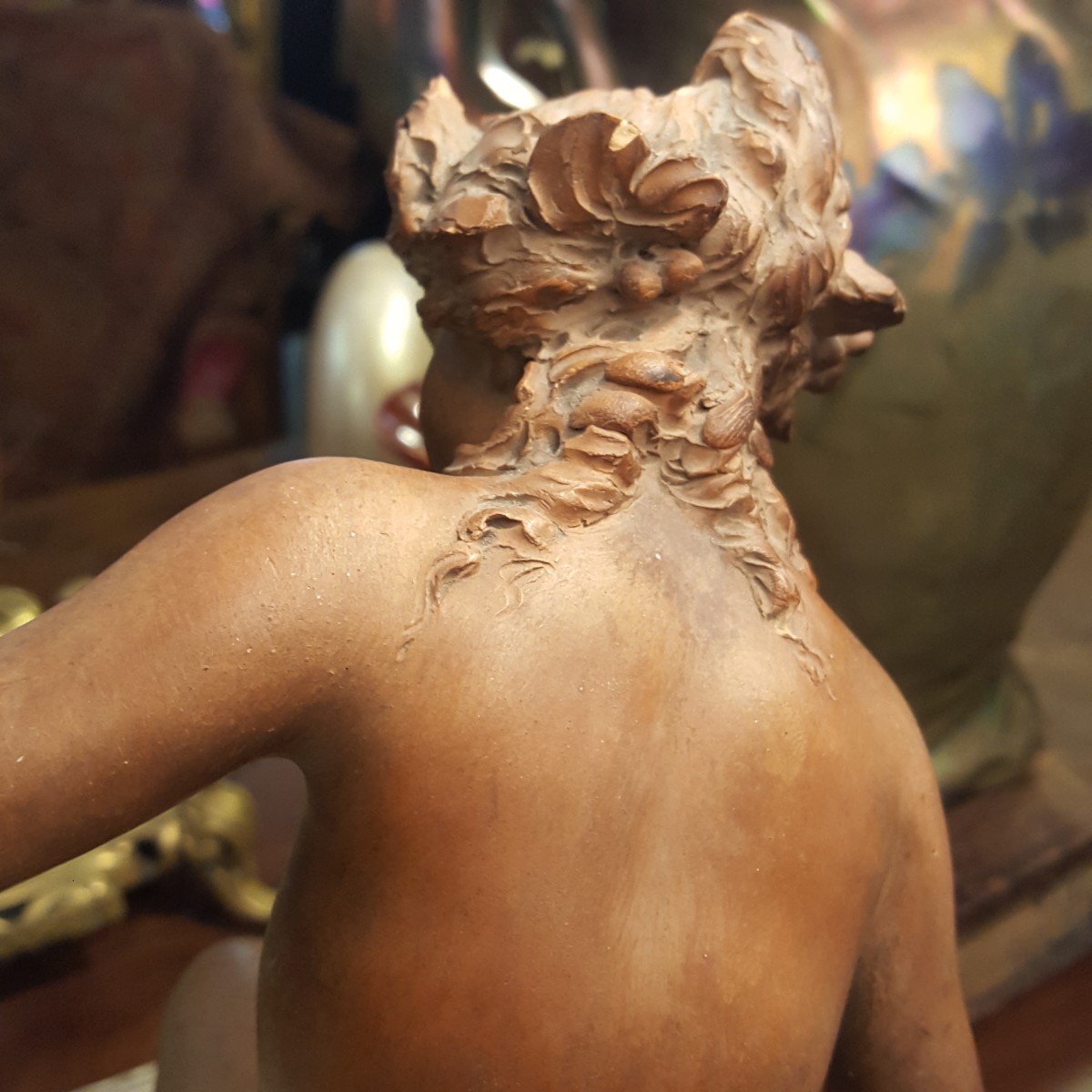 The Bacchante Terracotta XIXth-photo-3