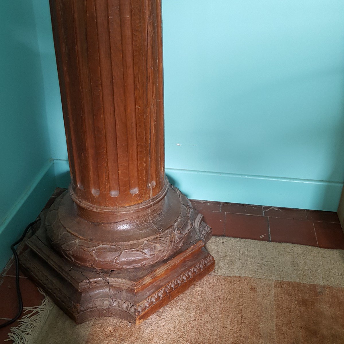 Roman Marble Bust And Its Column -photo-5