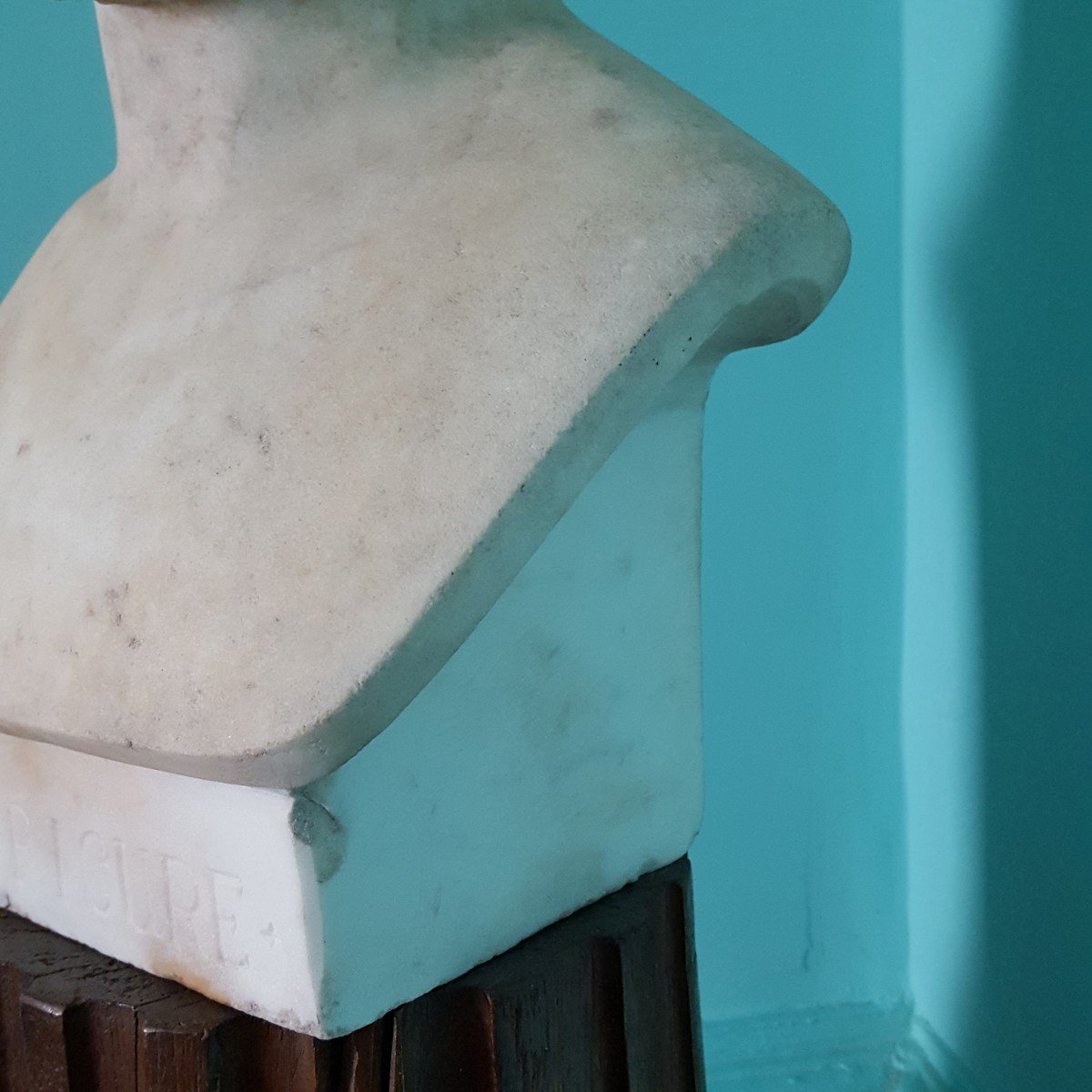 Roman Marble Bust And Its Column -photo-7