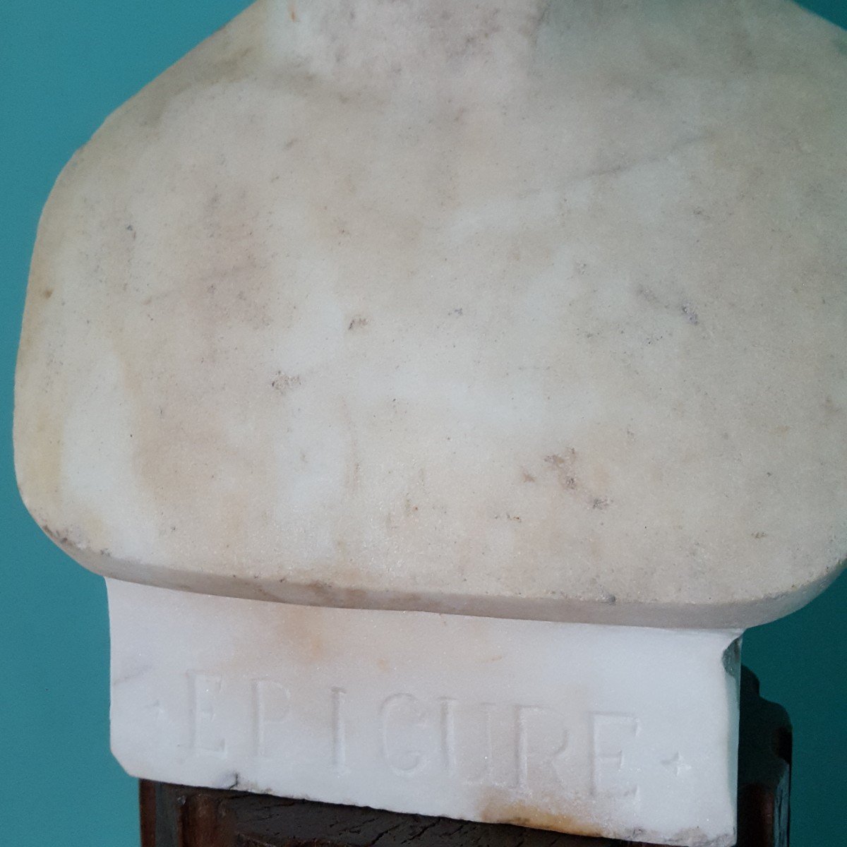 Roman Marble Bust And Its Column -photo-8