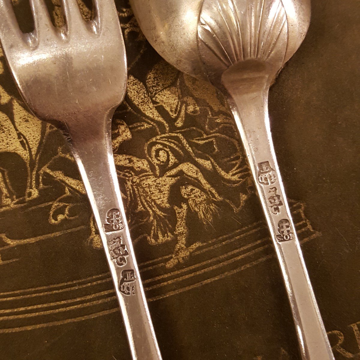 Two Pairs Of 18th Century Cutlery-photo-3