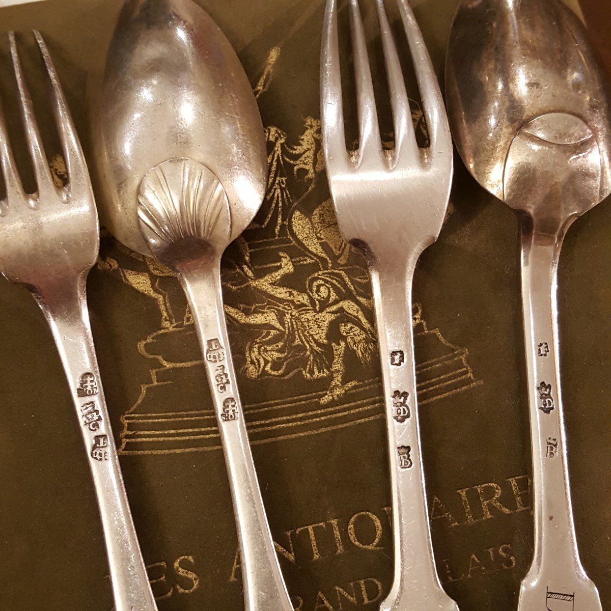 Two Pairs Of 18th Century Cutlery