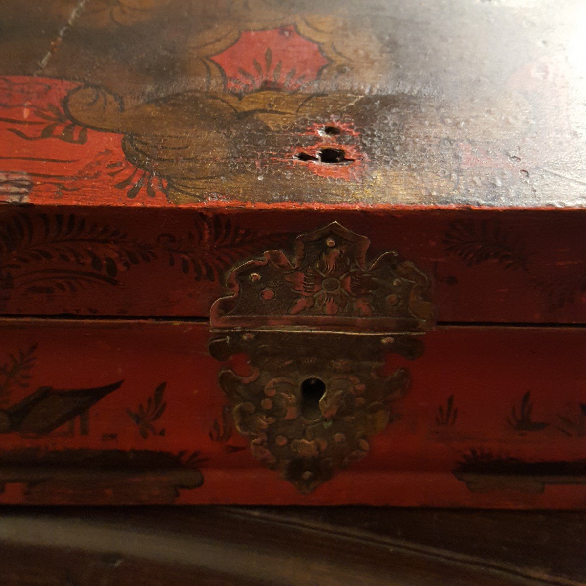 18th Century Wig Box "aux Chinois"-photo-2