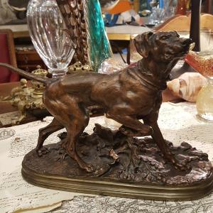 Pierre Jules Mêne Bronze Chien De Chasse XIXème