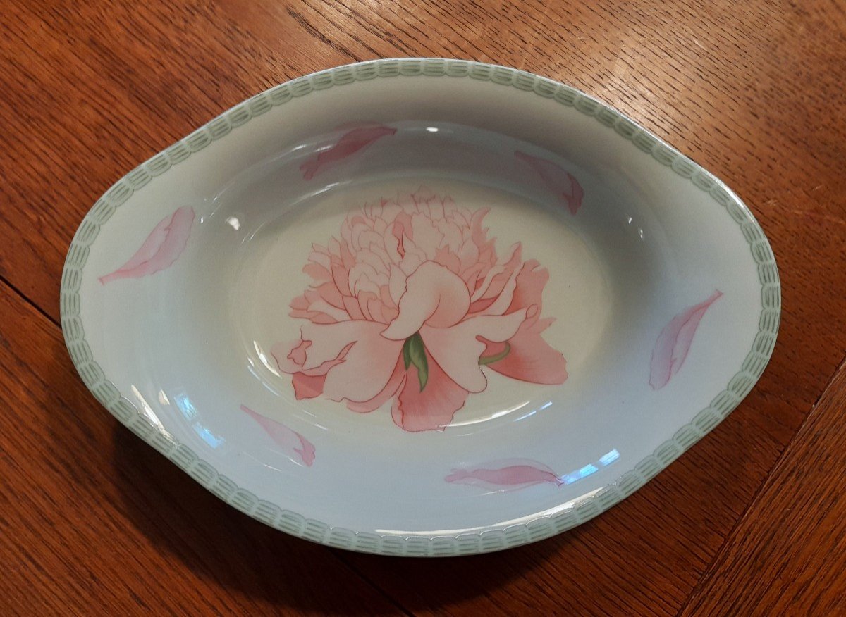 Hermès, Les Pivoines, Limoges, Porcelaine, Plat à Pain