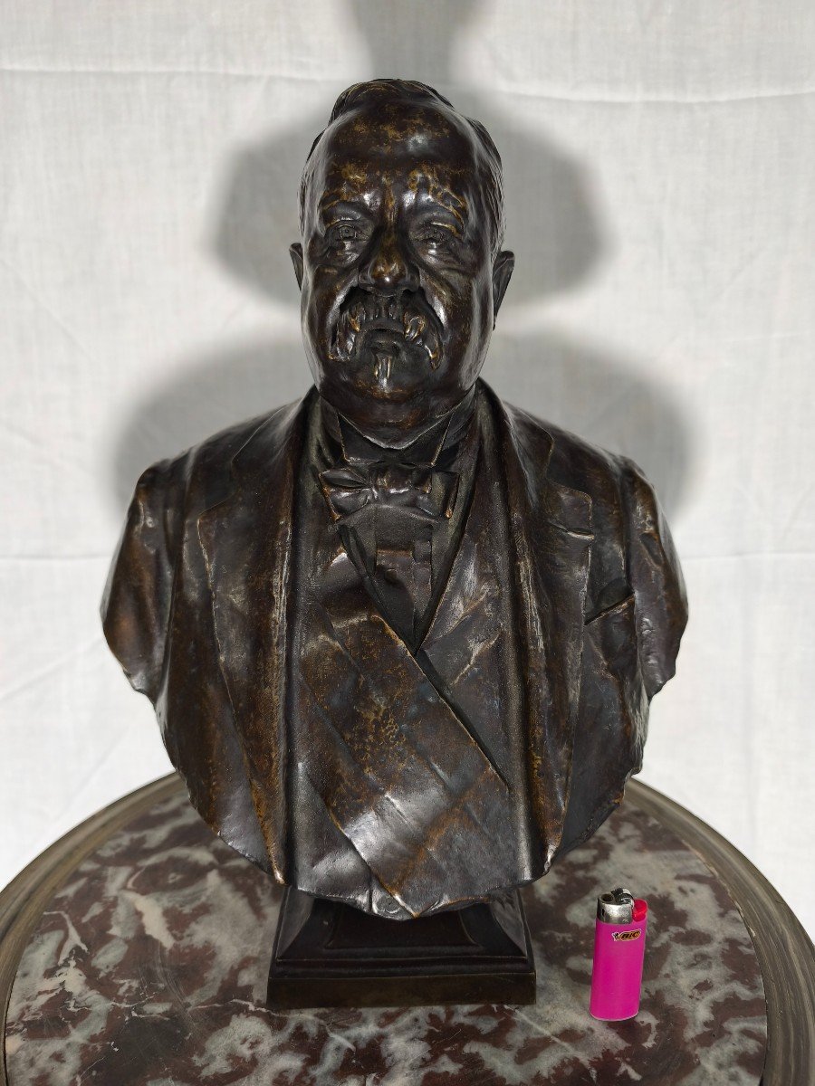 Bronze Bust Of D.puech