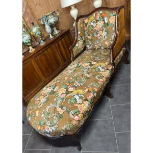 19th Century Style Chaise Longue L XV