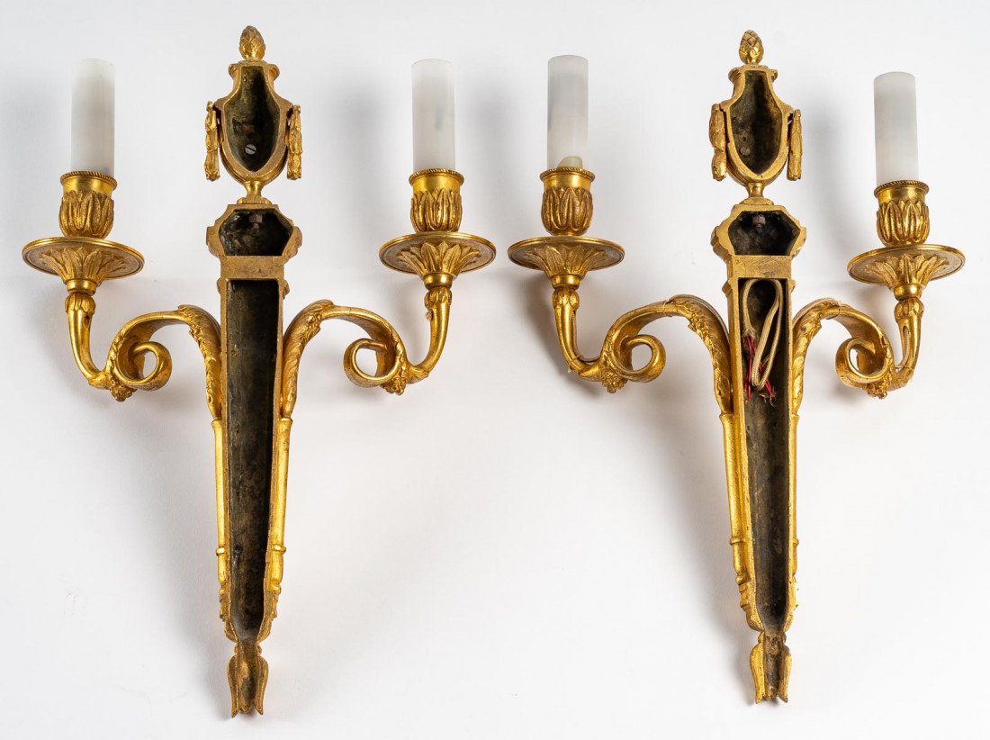 A Pair Of Wall-lights In Louis XVI Style.-photo-3