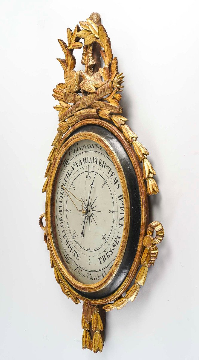 A Louis XVI Period (1774 - 1793) Barometer.-photo-3