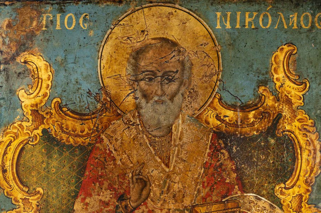 An Icon Representing Saint Nikolai The Wonder.-photo-4