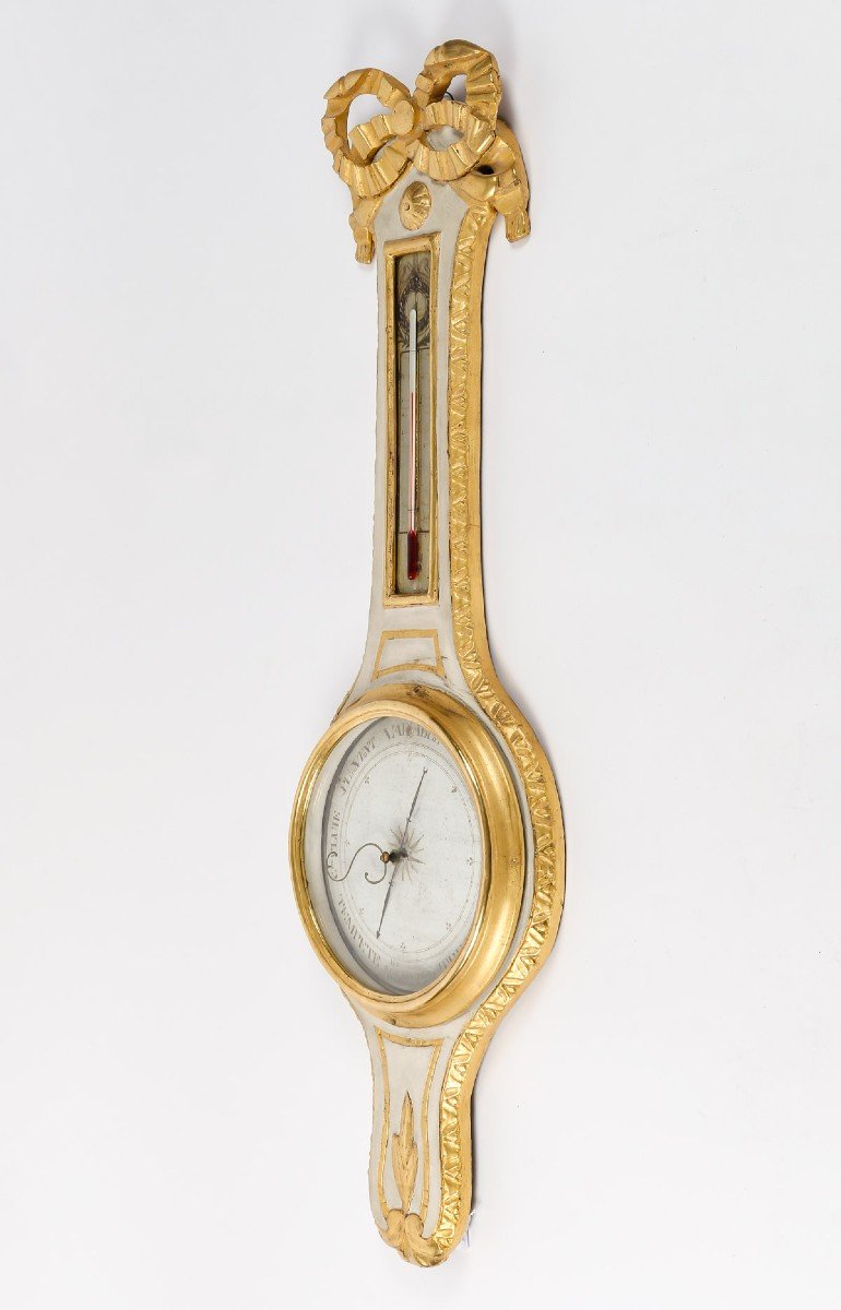 Baromètre - Thermomètre d'époque Louis XVI ( 1774 - 1793).-photo-4