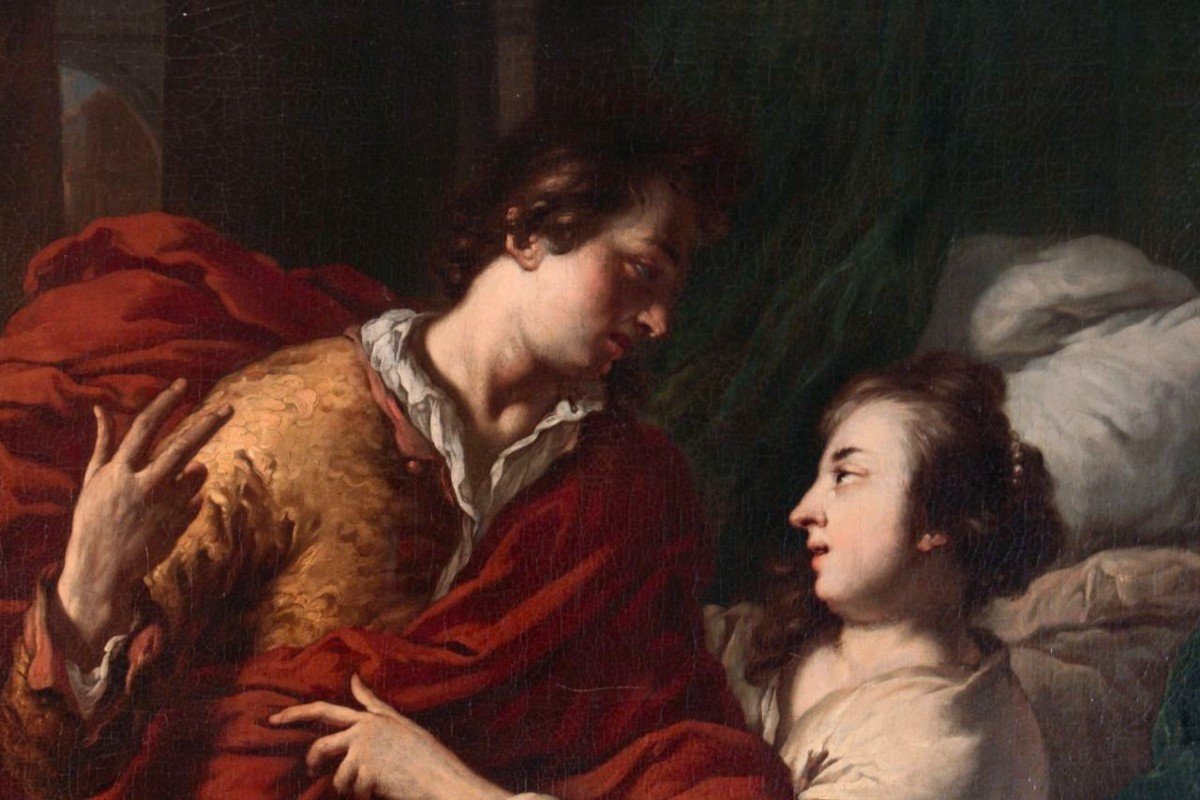 Johannes Voorhout (1647 - 1723): Joseph And Potiphar's Wife.-photo-3