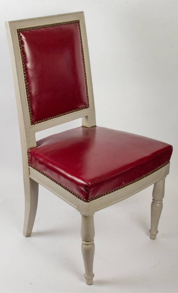 A 1st Empire Period (1804 - 1815) Pair Of Chairs.-photo-3