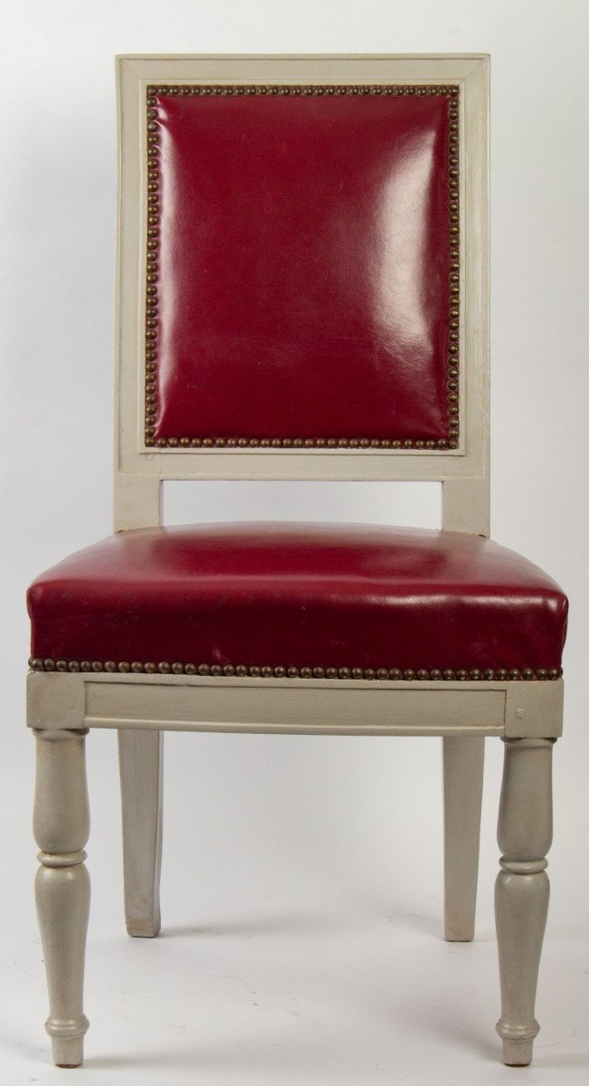 A 1st Empire Period (1804 - 1815) Pair Of Chairs.-photo-4