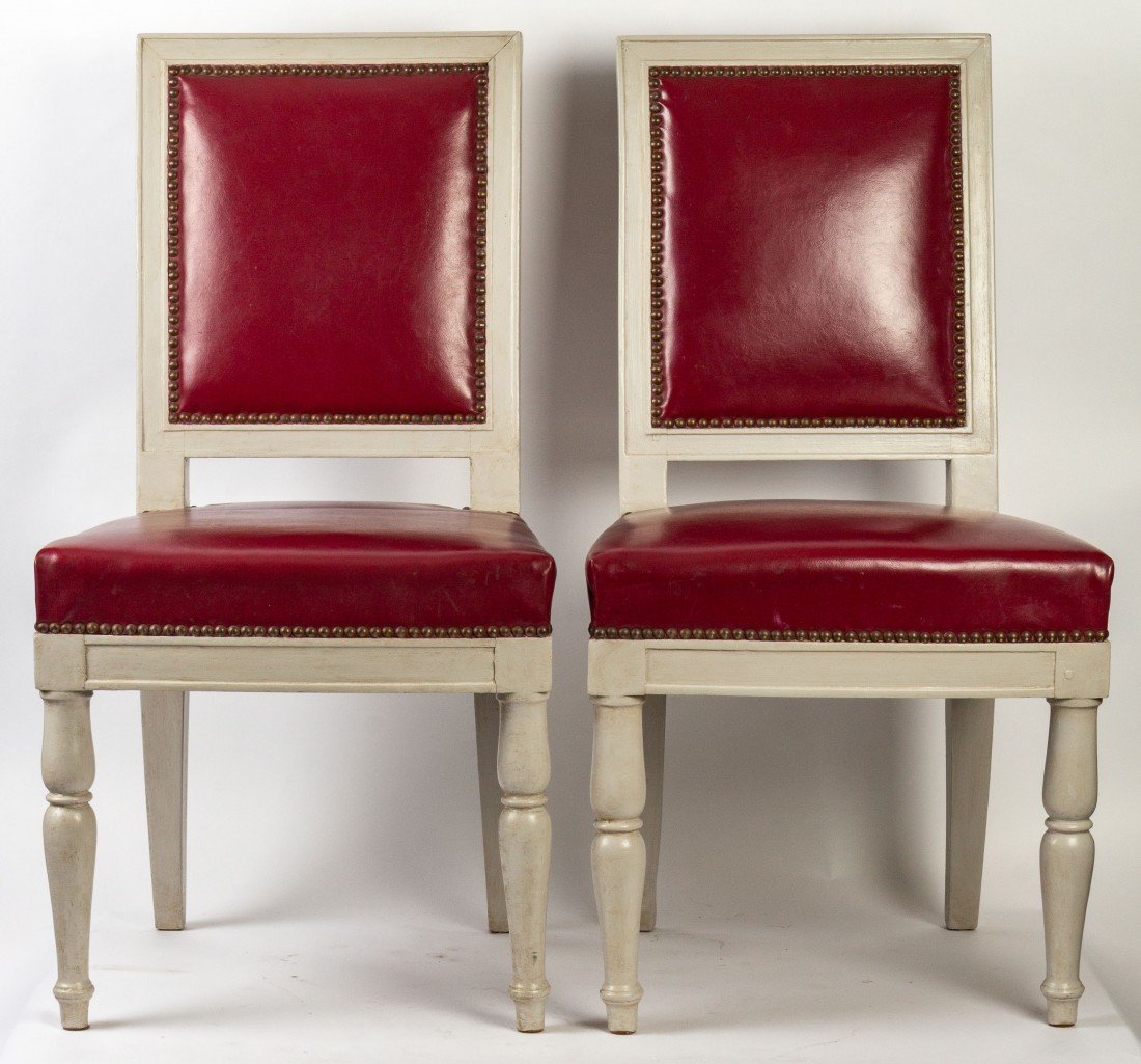 A 1st Empire Period (1804 - 1815) Pair Of Chairs.