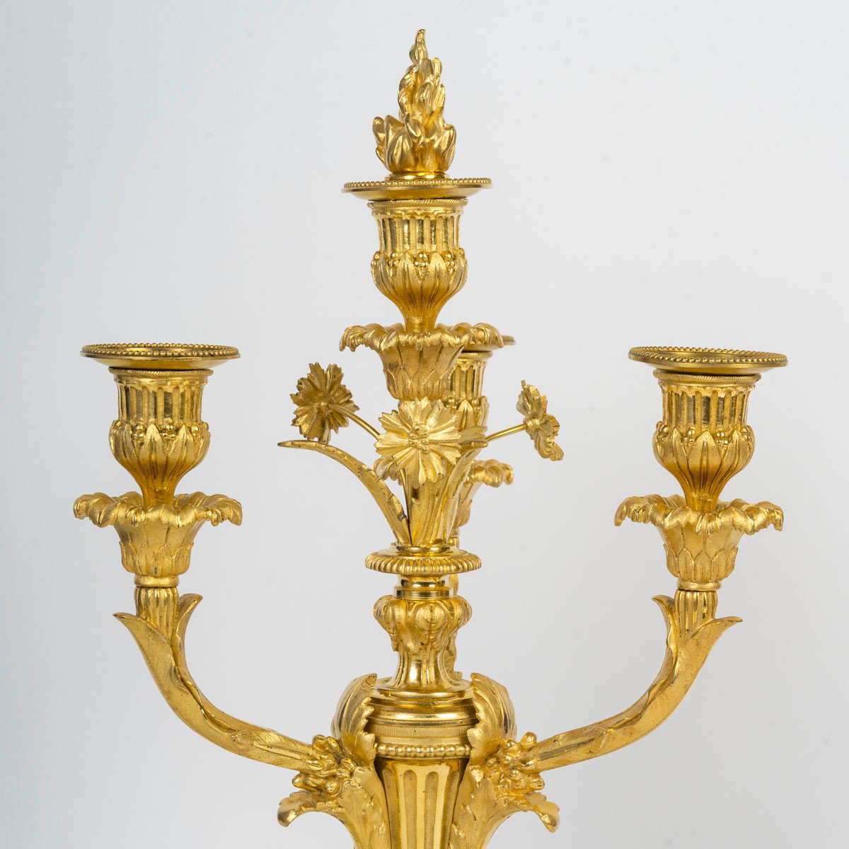 Paire De Candélabres De d'époque Napoléon III (1851 - 1870).-photo-3